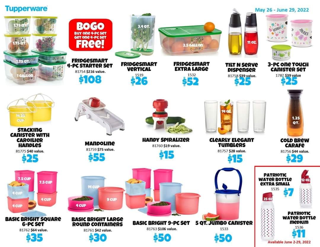 Tupperware Specials 5 June - 2 July, 2019