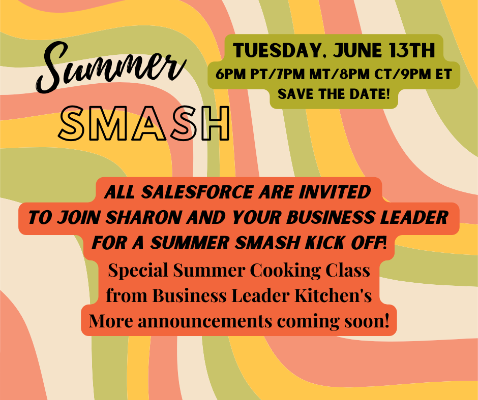 Summer Smash Save the date Legacy Party Sales